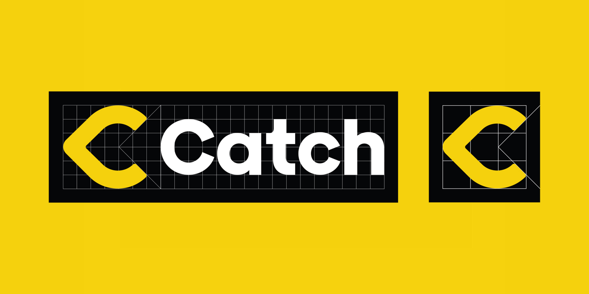 Catch food delivery app logo design brand identity Samadara Ginige