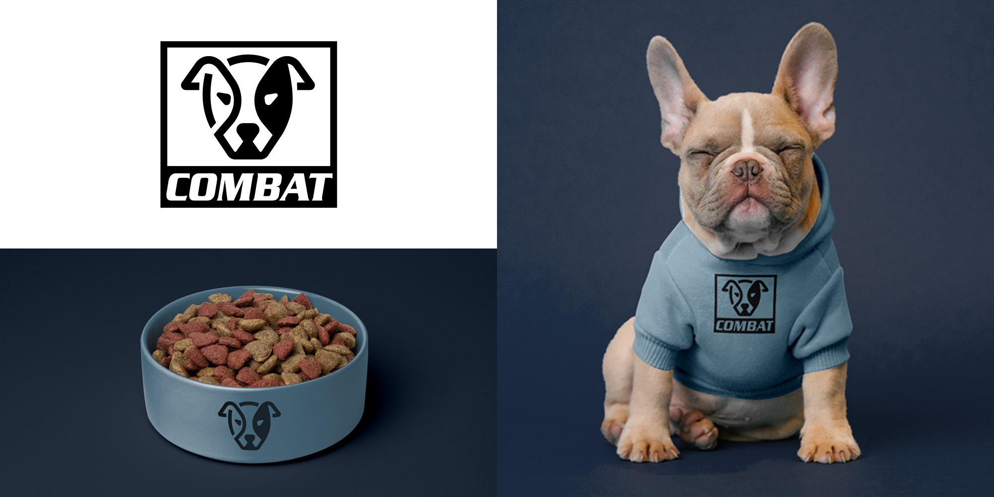 Combat canine supplies logo design brand identity Samadara Ginige