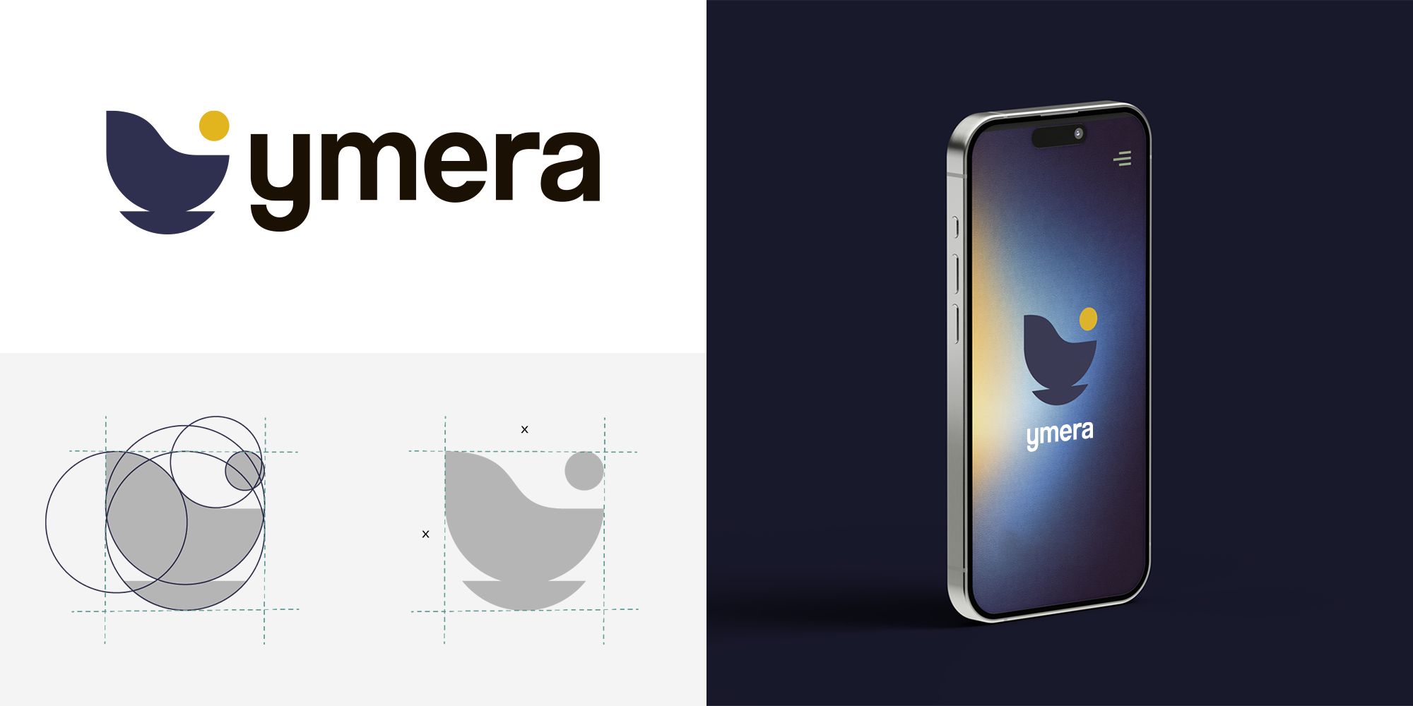 Ymera home care logo design brand identity samara Ginige